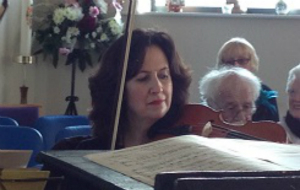Jane Cordell with viola