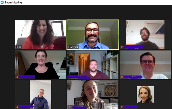 Screenshot of a ZOOM meeting