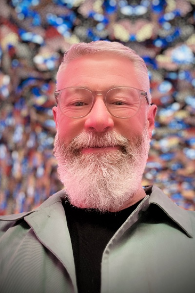 Rob Martin is a white haired man with a white beard